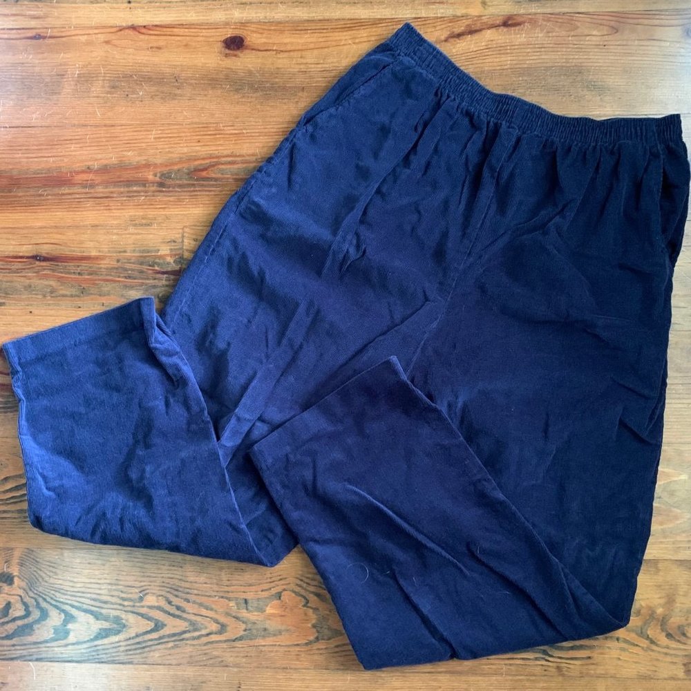 Baxter & Wells Elastic Waist Corduroy Pants Pull On